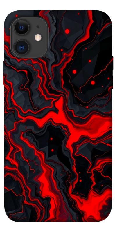 Чехол itsPrint Black red marble для Apple iPhone 11 (6.1"), мрамор, купить оптом с доставкой