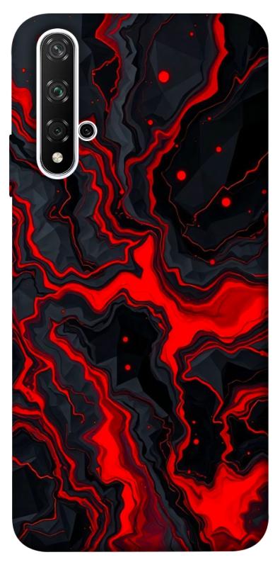 Чехол itsPrint Black red marble для Huawei Honor 20 / Nova 5T, мрамор, купить оптом с доставкой
