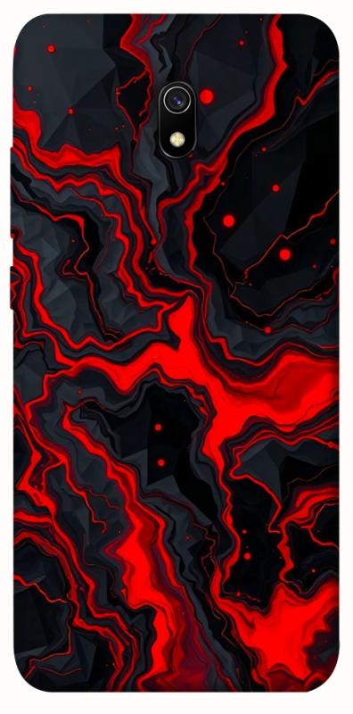 Чохол itsPrint Black red marble для Xiaomi Redmi 8a, мармур, купити оптом з доставкою