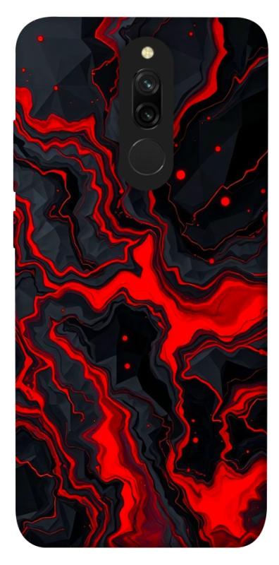 Чехол itsPrint Black red marble для Xiaomi Redmi 8, мрамор, купить оптом с доставкой