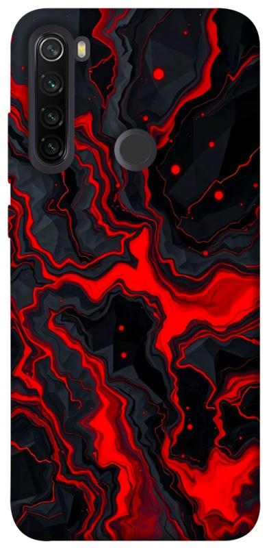 Чохол itsPrint Black red marble для Xiaomi Redmi Note 8T, мармур, купити оптом з доставкою