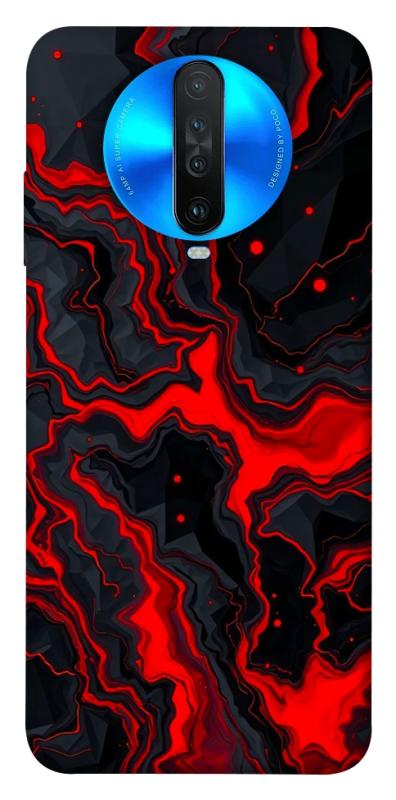 Чохол itsPrint Black red marble для Xiaomi Redmi K30, мармур, купити оптом з доставкою