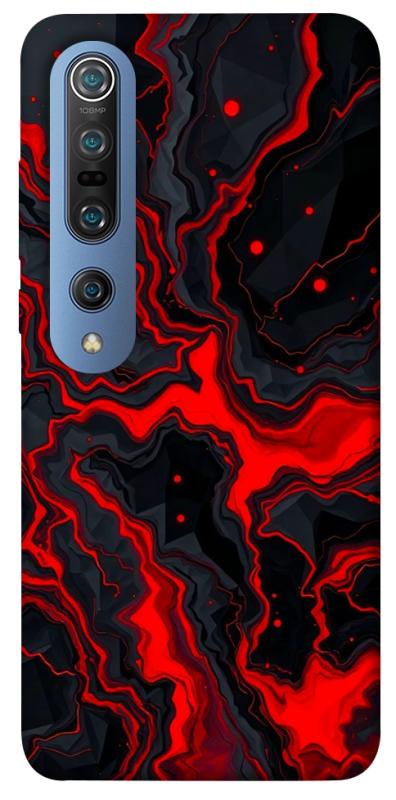 Чехол itsPrint Black red marble для Xiaomi Mi 10 / Mi 10 Pro, мрамор, купить оптом с доставкой