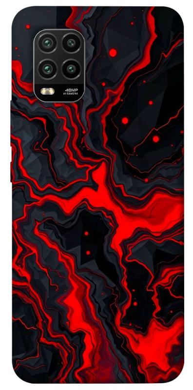 Чохол itsPrint Black red marble для Xiaomi Mi 10 Lite, мармур, купити оптом з доставкою