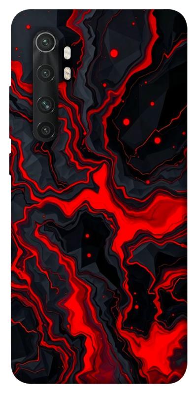 Чехол itsPrint Black red marble для Xiaomi Mi Note 10 Lite, мрамор, купить оптом с доставкой