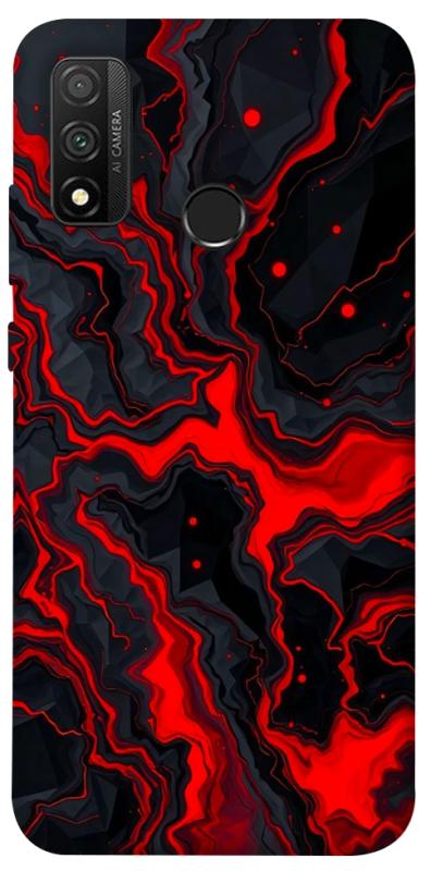 Чохол itsPrint Black red marble для Huawei P Smart (2020), мармур, купити оптом з доставкою