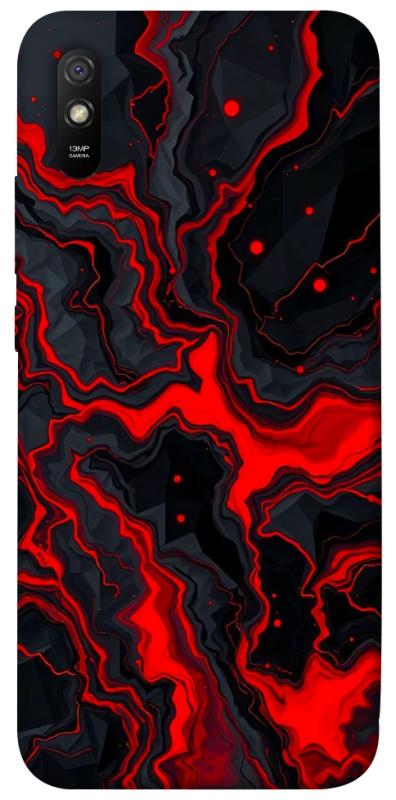 Чехол itsPrint Black red marble для Xiaomi Redmi 9A, мрамор, купить оптом с доставкой