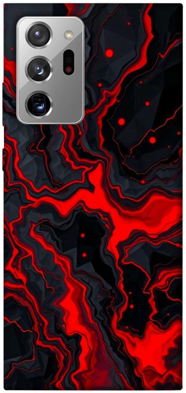 Чехол itsPrint Black red marble для Samsung Galaxy Note 20 Ultra, мрамор, купить оптом с доставкой