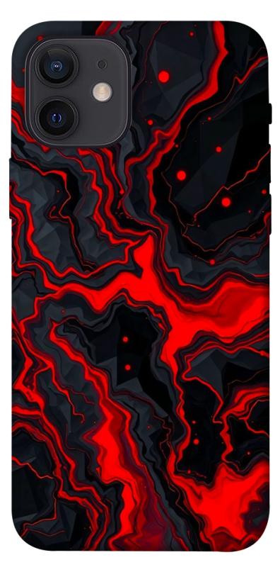 Чохол itsPrint Black red marble для Apple iPhone 12 Pro (6.1"), мармур, купити оптом з доставкою