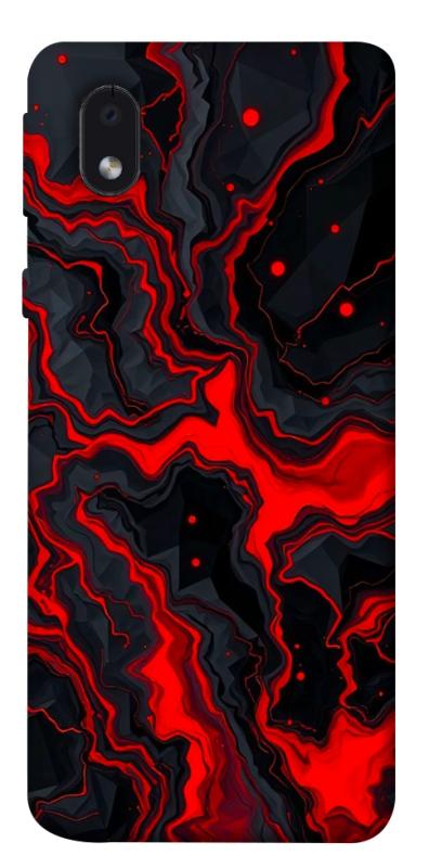 Чехол itsPrint Black red marble для Samsung Galaxy M01 Core / A01 Core, мрамор, купить оптом с доставкой