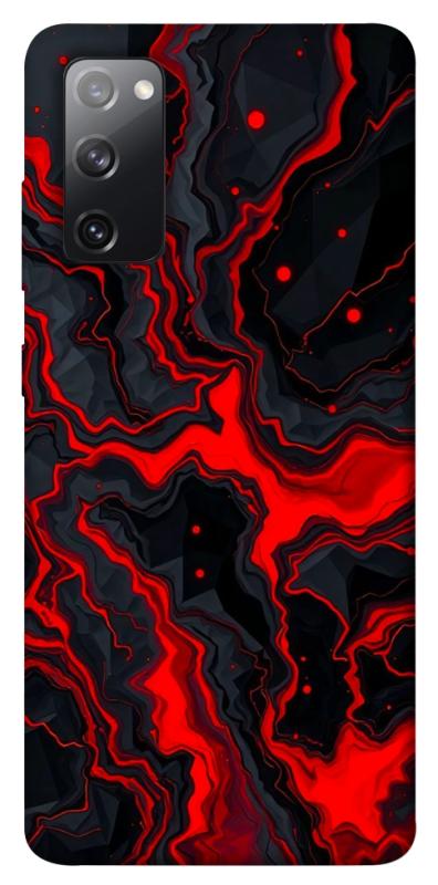 Чехол itsPrint Black red marble для Samsung Galaxy S20 FE, мрамор, купить оптом с доставкой