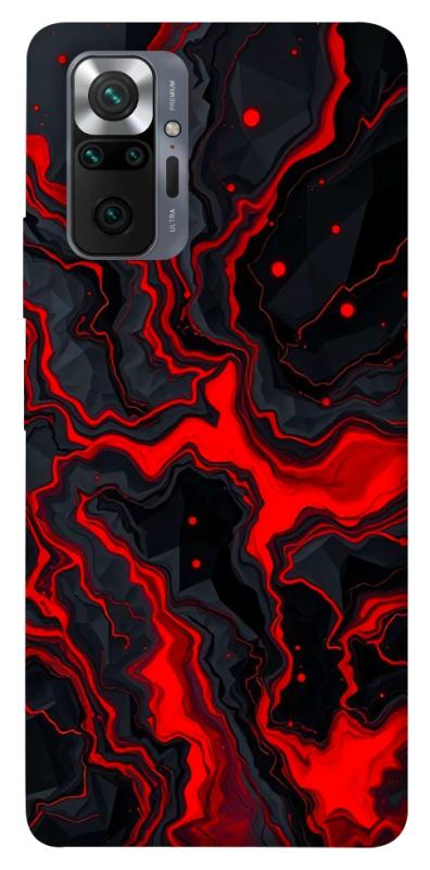 Чохол itsPrint Black red marble для Xiaomi Redmi Note 10 Pro, мармур, купити оптом з доставкою