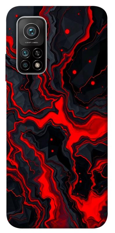 Чохол itsPrint Black red marble для Xiaomi Mi 10T, мармур, купити оптом з доставкою