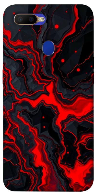 Чохол itsPrint Black red marble для Oppo A5s / Oppo A12, мармур, купити оптом з доставкою