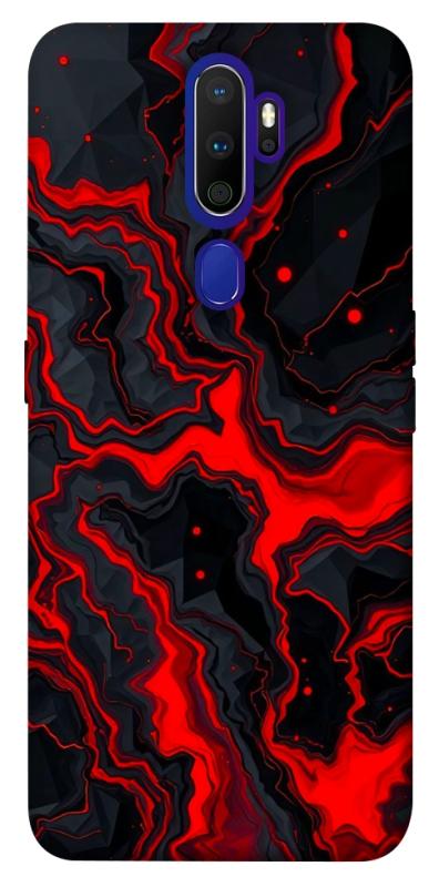 Чехол itsPrint Black red marble для Oppo A5 (2020) / Oppo A9 (2020), мрамор, купить оптом с доставкой