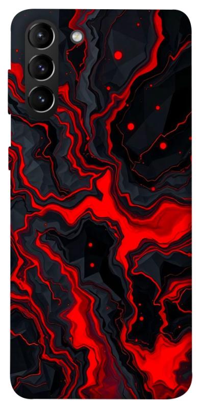 Чехол itsPrint Black red marble для Samsung Galaxy S21+, мрамор, купить оптом с доставкой