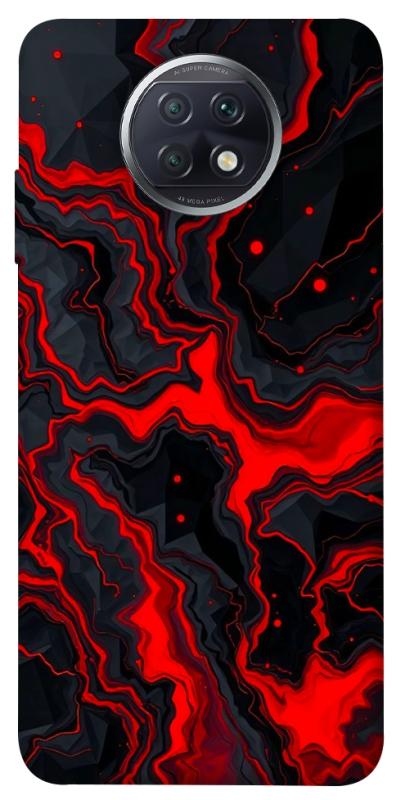 Чохол itsPrint Black red marble для Xiaomi Redmi Note 9 5G / Note 9T, мармур, купити оптом з доставкою