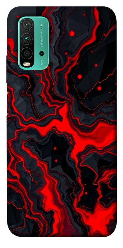 Чохол itsPrint Black red marble для Xiaomi Redmi Note 9 4G / Redmi 9 Power / Redmi 9T, мармур, купити оптом з доставкою