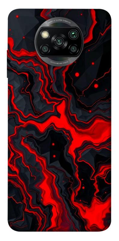 Чохол itsPrint Black red marble для Xiaomi Poco X3 NFC / Poco X3 Pro, мармур, купити оптом з доставкою