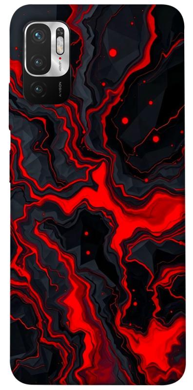 Чехол itsPrint Black red marble для Xiaomi Redmi Note 10 5G, мрамор, купить оптом с доставкой