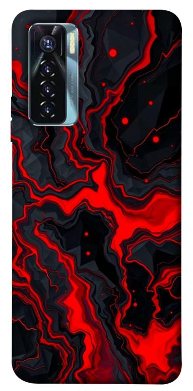 Чехол itsPrint Black red marble для TECNO Camon 17 Pro, мрамор, купить оптом с доставкой