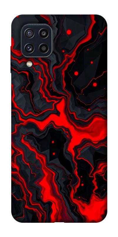 Чохол itsPrint Black red marble для Samsung Galaxy M32, мармур, купити оптом з доставкою