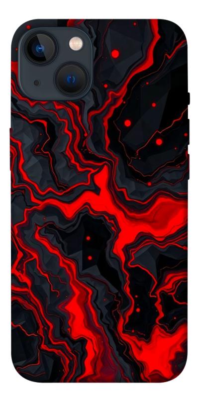 Чохол itsPrint Black red marble для Apple iPhone 13 (6.1"), мармур, купити оптом з доставкою