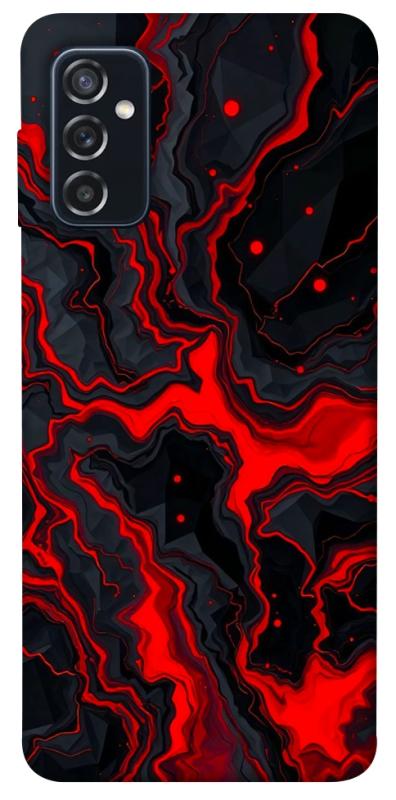 Чохол itsPrint Black red marble для Samsung Galaxy M52, мармур, купити оптом з доставкою