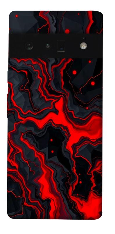 Чехол itsPrint Black red marble для Google Pixel 6 Pro, мрамор, купить оптом с доставкой