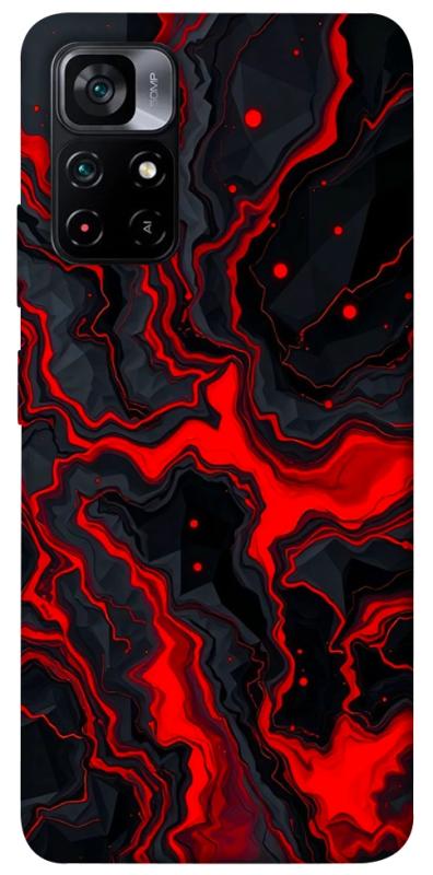 Чехол itsPrint Black red marble для Xiaomi Poco M4 Pro 5G, мрамор, купить оптом с доставкой