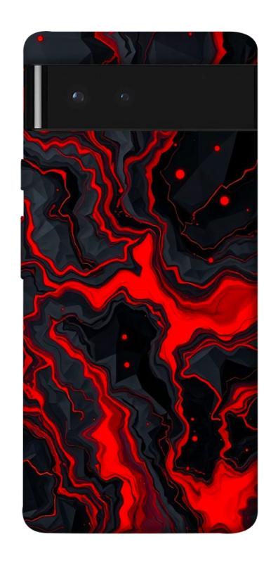Чехол itsPrint Black red marble для Google Pixel 6, мрамор, купить оптом с доставкой