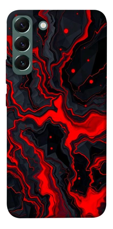 Чохол itsPrint Black red marble для Samsung Galaxy S22+, мармур, купити оптом з доставкою