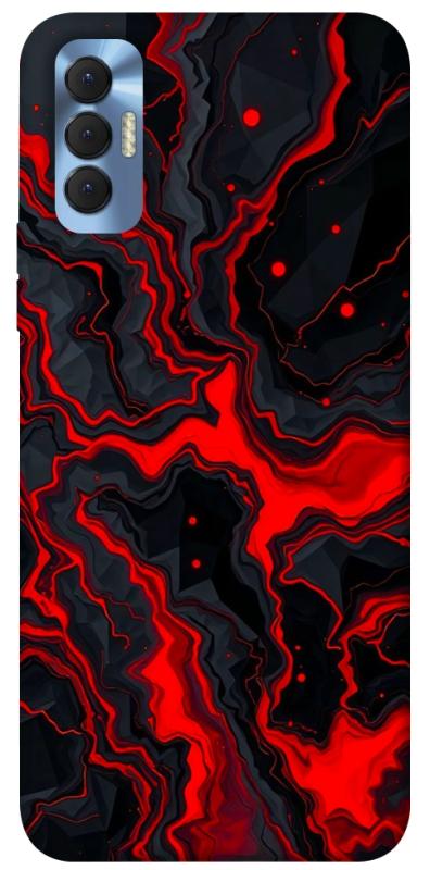 Чохол itsPrint Black red marble для TECNO Spark 8P, мармур, купити оптом з доставкою