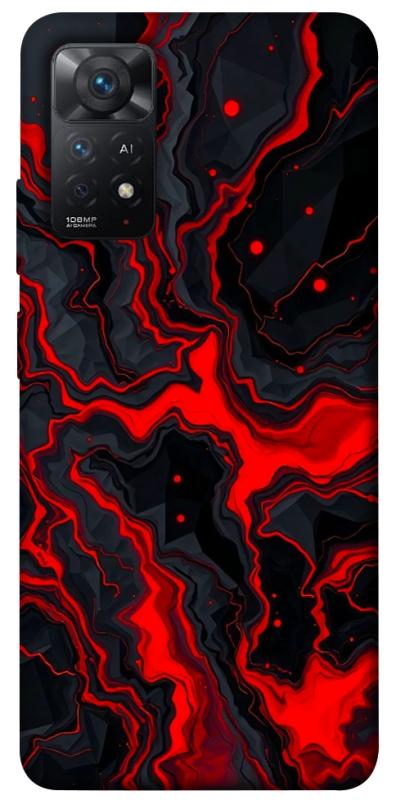 Чохол itsPrint Black red marble для Xiaomi Redmi Note 11 Pro 4G/5G, мармур, купити оптом з доставкою