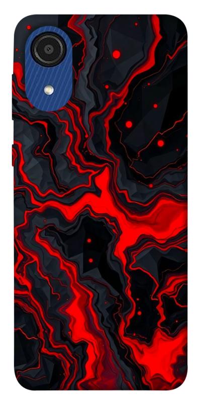 Чохол itsPrint Black red marble для Samsung Galaxy A03 Core, мармур, купити оптом з доставкою