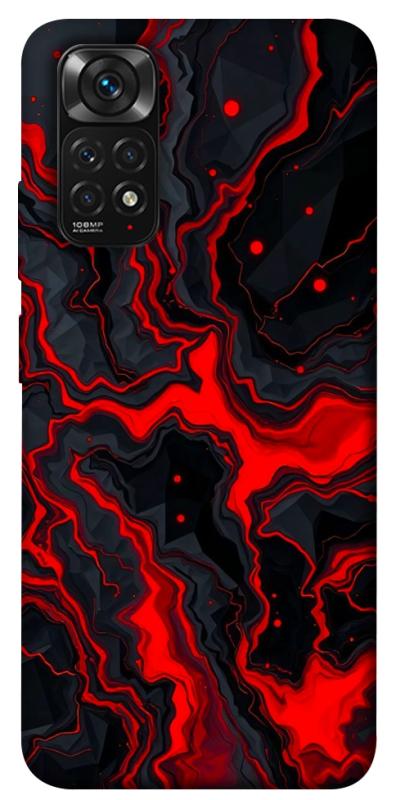 Чохол itsPrint Black red marble для Xiaomi Redmi Note 11 (Global) / Note 11S, мармур, купити оптом з доставкою