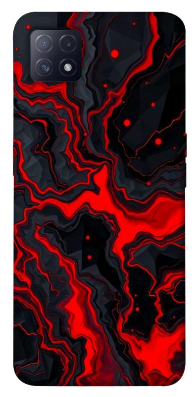 Чехол itsPrint Black red marble для Oppo A72 5G / A73 5G, мрамор, купить оптом с доставкой