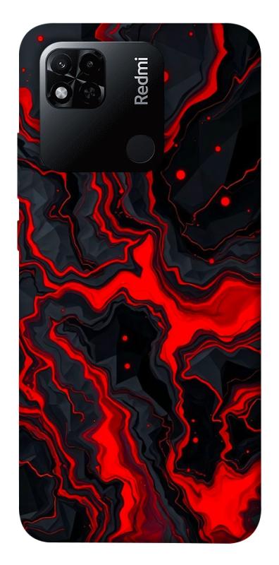 Чехол itsPrint Black red marble для Xiaomi Redmi 10A, мрамор, купить оптом с доставкой