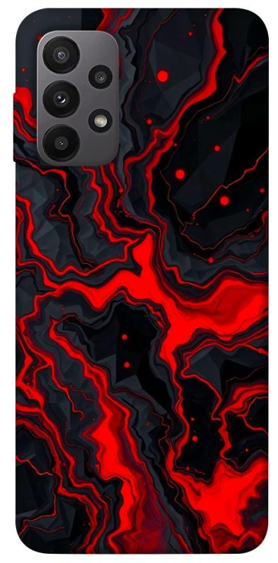 Чохол itsPrint Black red marble для Samsung Galaxy A23 4G, мармур, купити оптом з доставкою