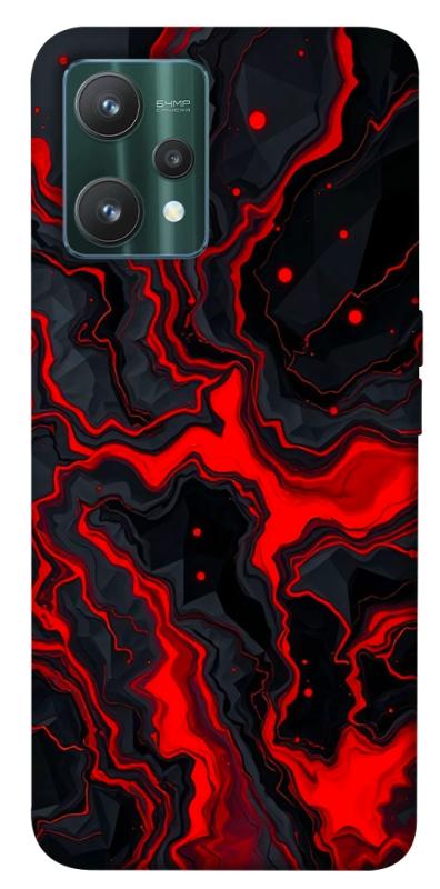 Чехол itsPrint Black red marble для Realme 9 Pro, мрамор, купить оптом с доставкой