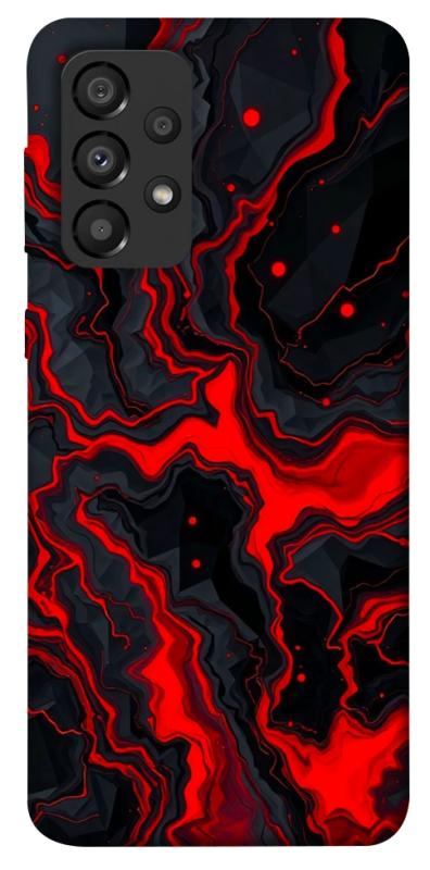 Чохол itsPrint Black red marble для Samsung Galaxy A33 5G, мармур, купити оптом з доставкою