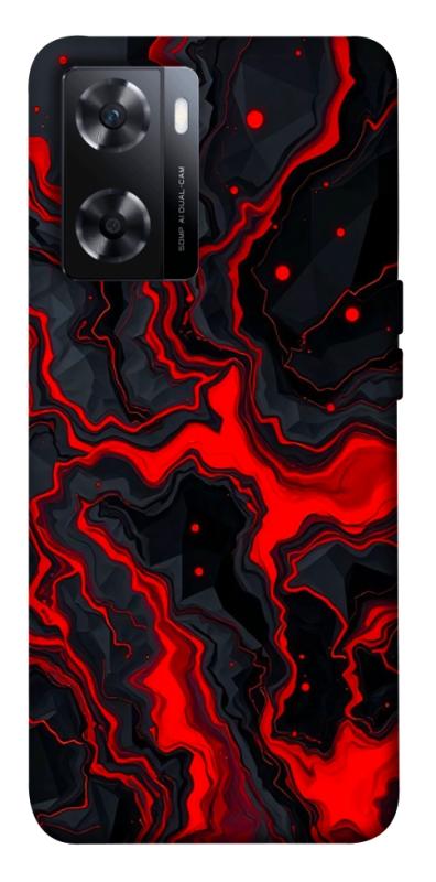 Чехол itsPrint Black red marble для OnePlus Nord N20 SE, мрамор, купить оптом с доставкой
