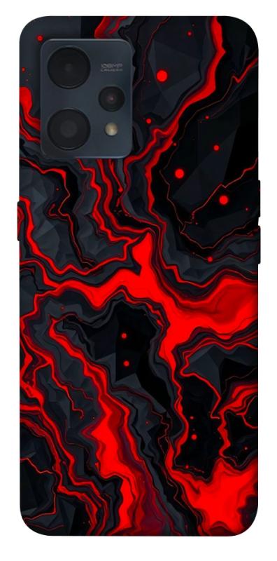 Чехол itsPrint Black red marble для Realme 9 4G / 9 Pro+, мрамор, купить оптом с доставкой