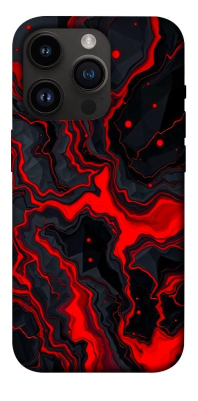 Чехол itsPrint Black red marble для Apple iPhone 14 Pro (6.1"), мрамор, купить оптом с доставкой