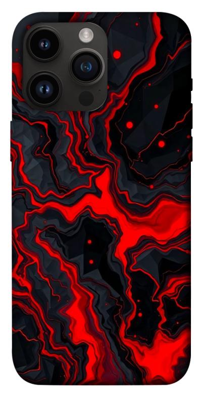 Чохол itsPrint Black red marble для Apple iPhone 14 Pro Max (6.7"), мармур, купити оптом з доставкою