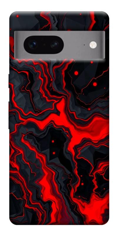 Чехол itsPrint Black red marble для Google Pixel 7, мрамор, купить оптом с доставкой