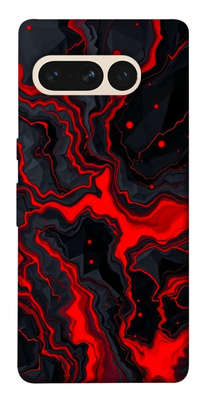 Чохол itsPrint Black red marble для Google Pixel 7 Pro, мармур, купити оптом з доставкою