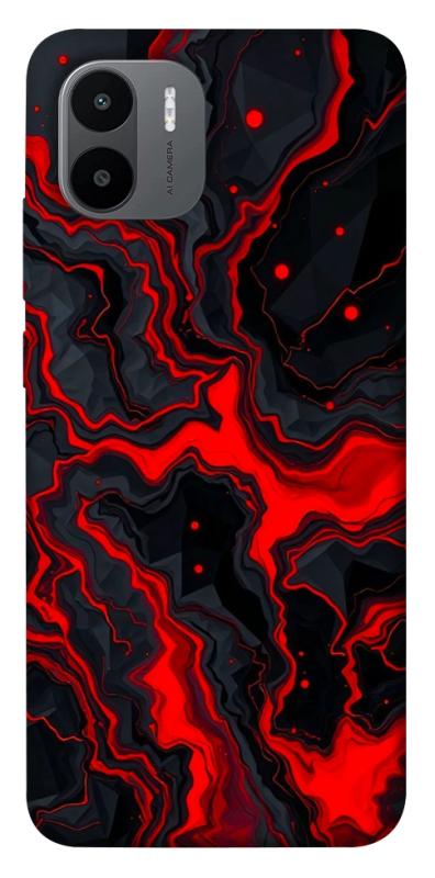 Чохол itsPrint Black red marble для Xiaomi Redmi A1 / A2, мармур, купити оптом з доставкою