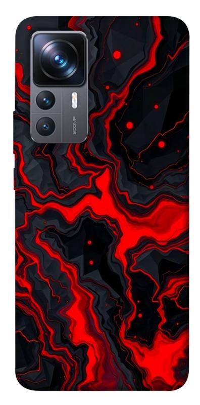 Чехол itsPrint Black red marble для Xiaomi 12T / 12T Pro, мрамор, купить оптом с доставкой