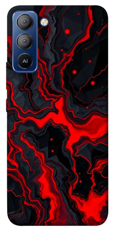 Чохол itsPrint Black red marble для TECNO Pop 5 LTE, мармур, купити оптом з доставкою